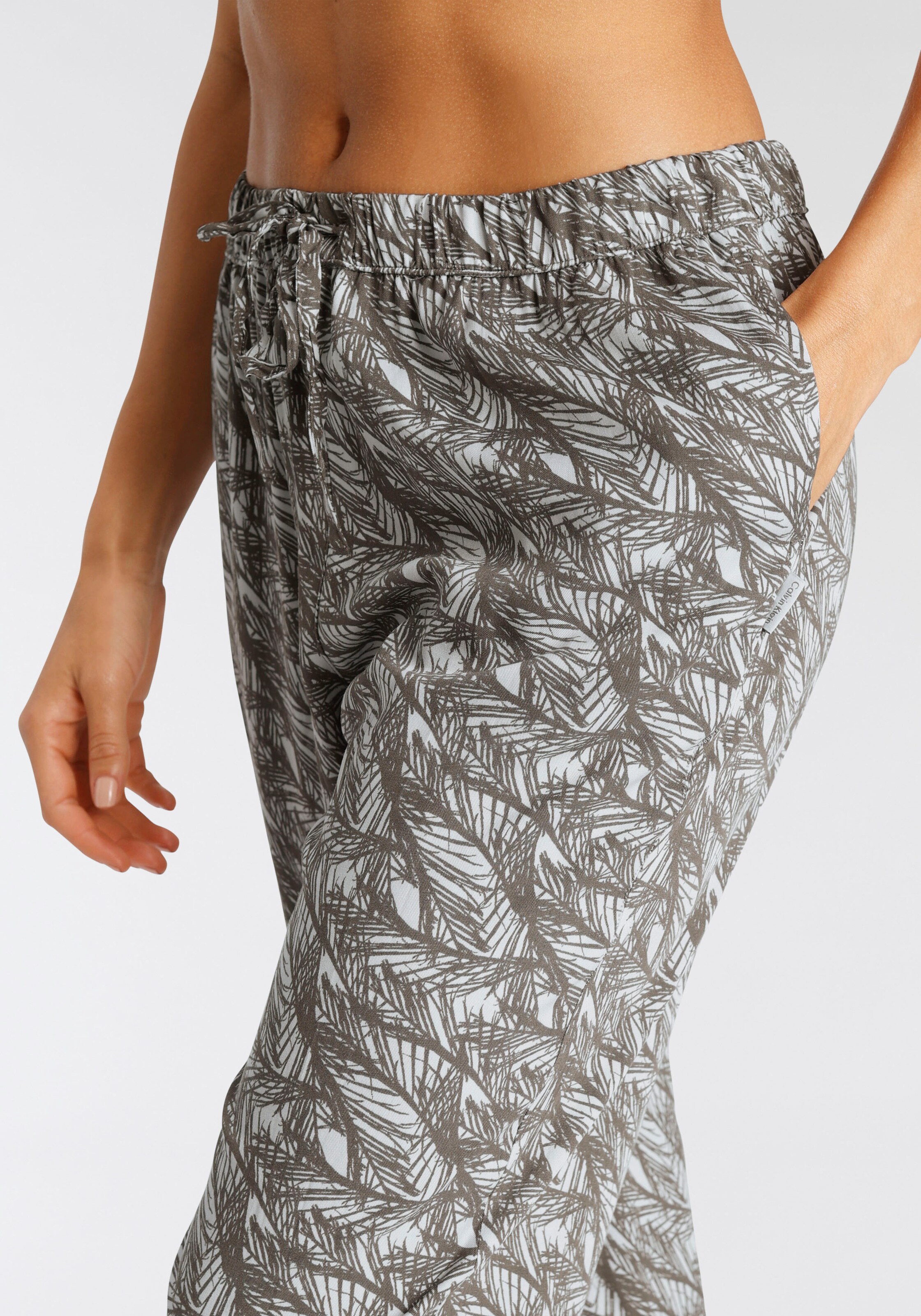 Frauen Wäsche Calvin Klein Pyjamahose in Mokka, Grau - TQ72260
