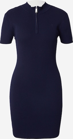 Robes en maille Calvin Klein Jeans en bleu : devant