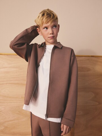 Next Sweatjacka i brun: framsida