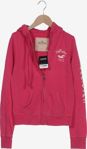 HOLLISTER Sweatshirt & Zip-Up Hoodie in S in Pink: front