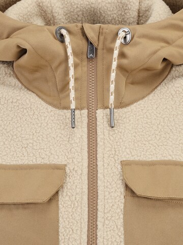 VAUDE Athletic Fleece Jacket 'Manukau' in Beige