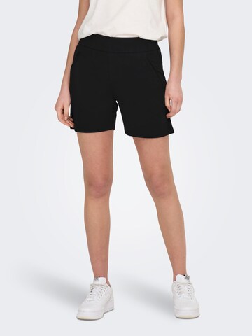 JDY Regular Trousers 'Louisville Catia' in Black: front
