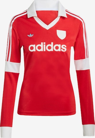 ADIDAS ORIGINALS - Camiseta 'Graphic Football Long Sleeve' en rojo: frente