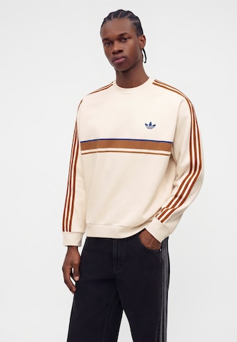 Sweat-shirt 'RETRO' ADIDAS ORIGINALS en blanc