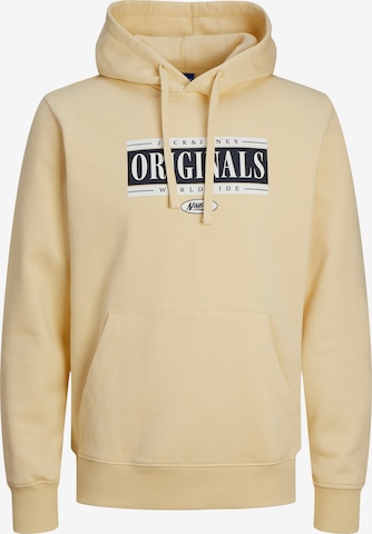 JACK & JONES Sweatshirt 'Cobin' in Geel: voorkant