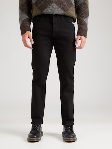 G-STARSlimfit Traperice '3301' - crna boja: prednji dio