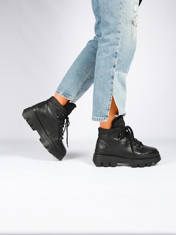 Bottines à lacets 'Saga AL405' BLACKSTONE en noir