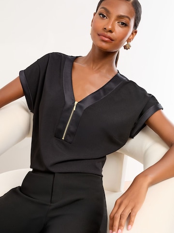 Lipsy Тениска в черно: отпред