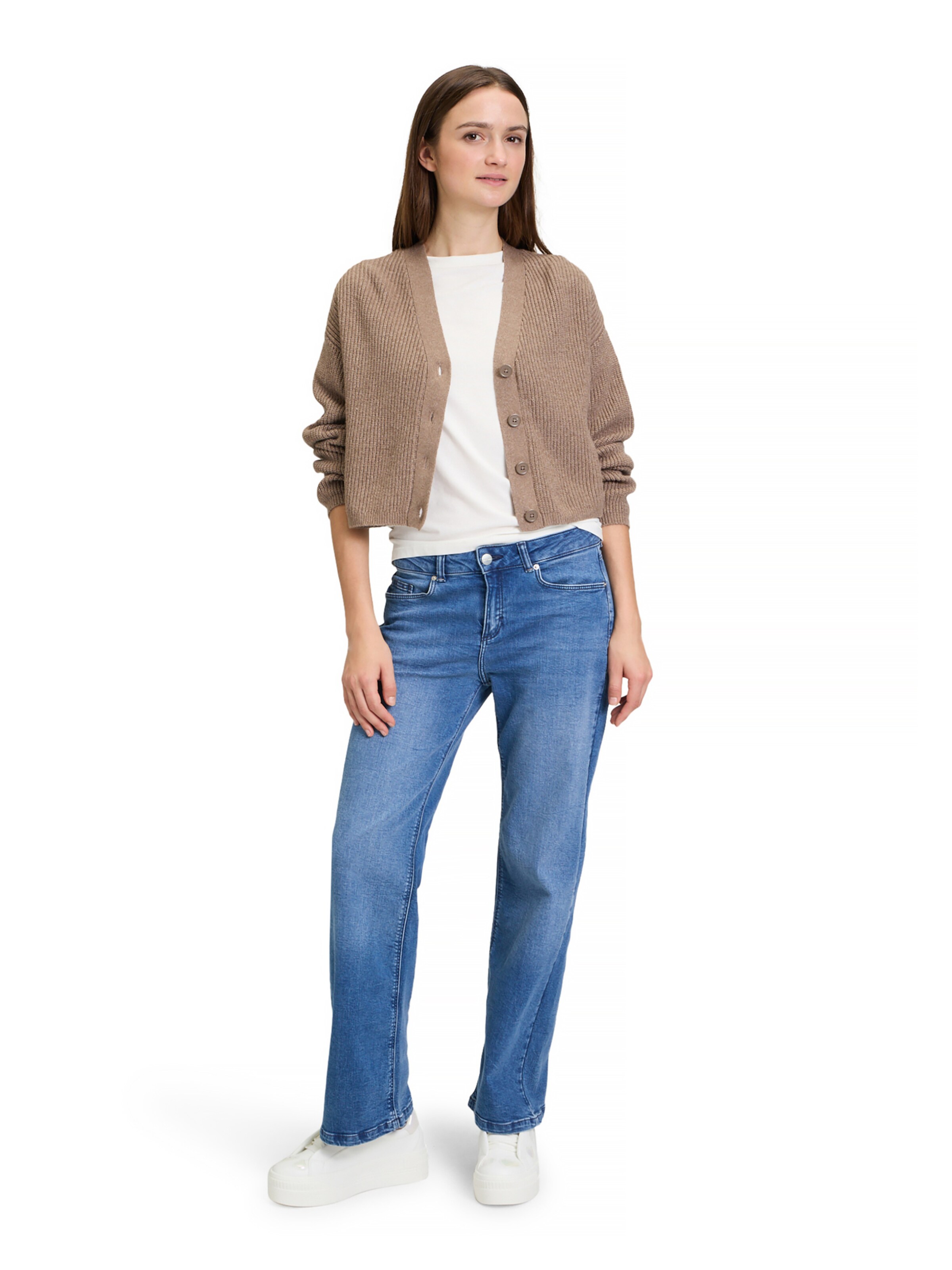 Cartoon Knit cardigan in Brown