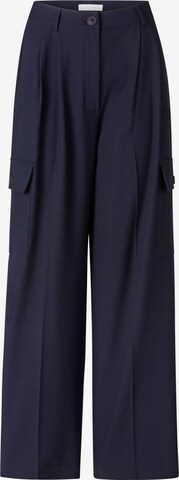 Wide leg Pantaloni cargo di Rich & Royal in blu: frontale