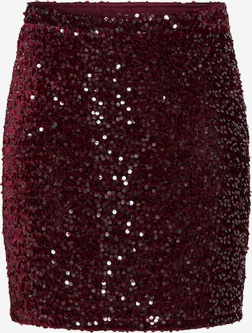 PIECES - Falda 'PCKam' en rojo: frente