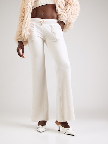 Juicy Couture Flared Broek 'LAYLA' in Beige: voorkant
