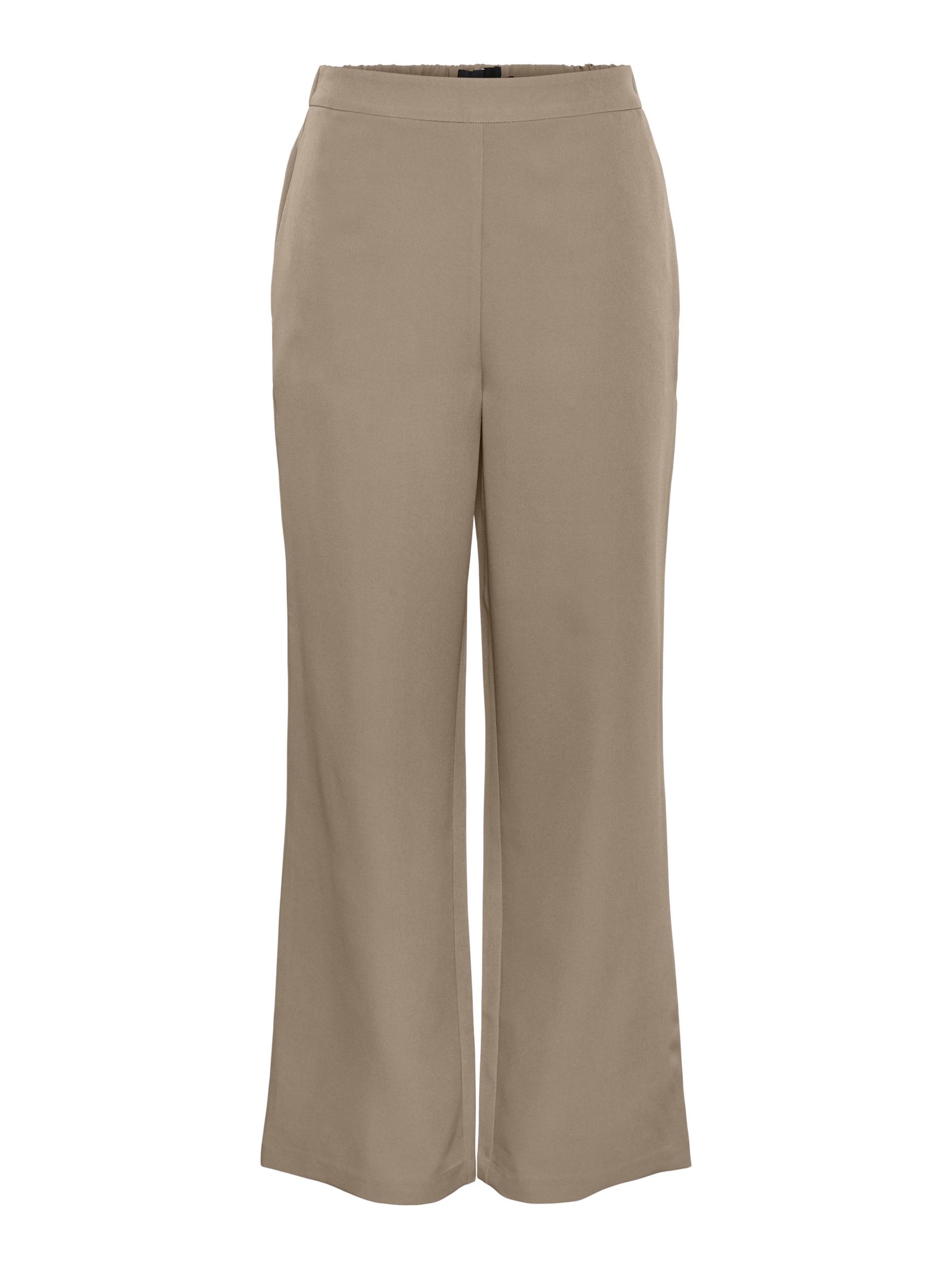 PIECES Wide Leg Hose 'Bozzy' in Beige: Vorderseite
