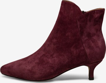 Shoe The Bear Ankle Boots ' STB-SAGA ZIP S ' in Rot