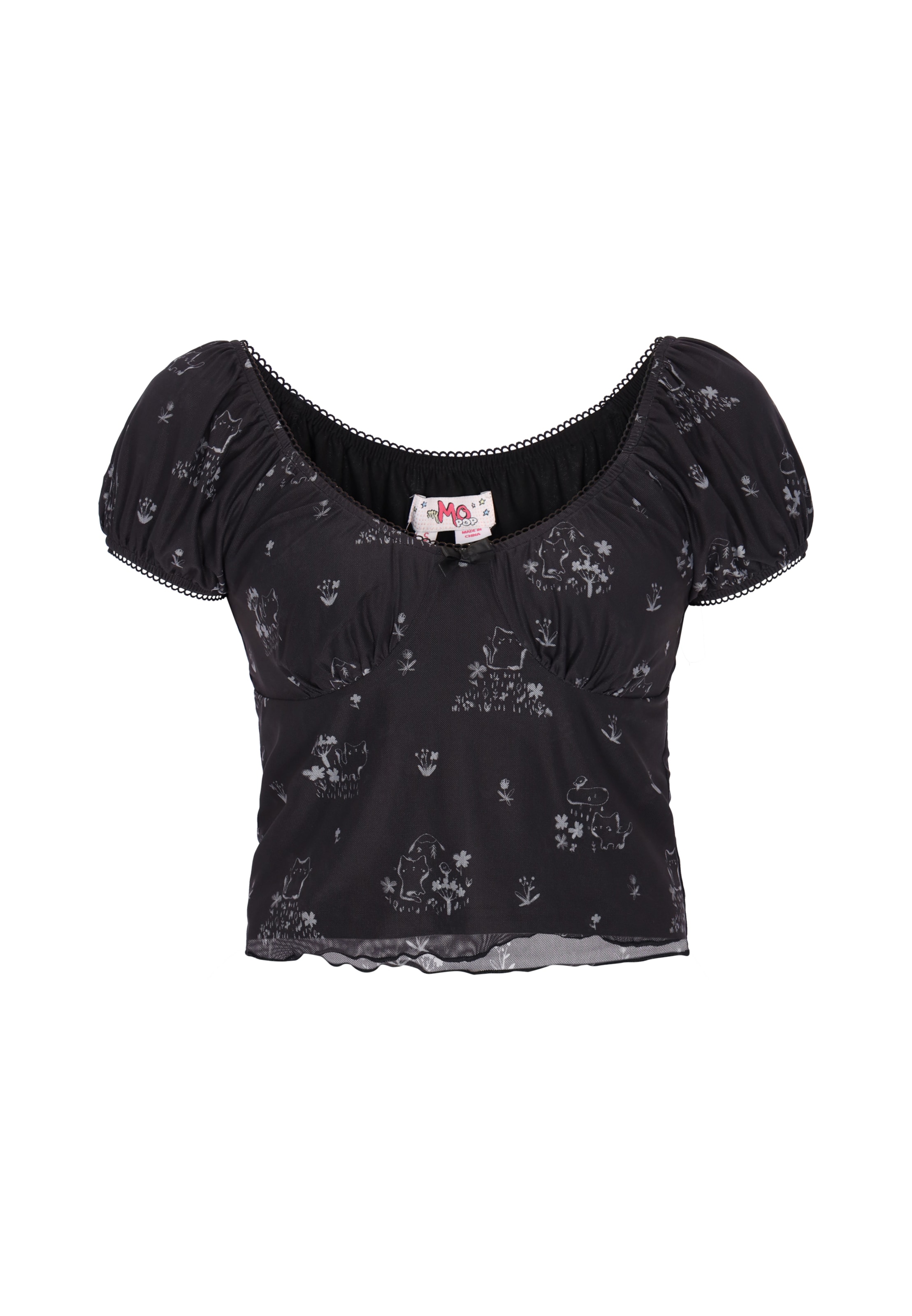 MYMO - Blusa em preto: frente
