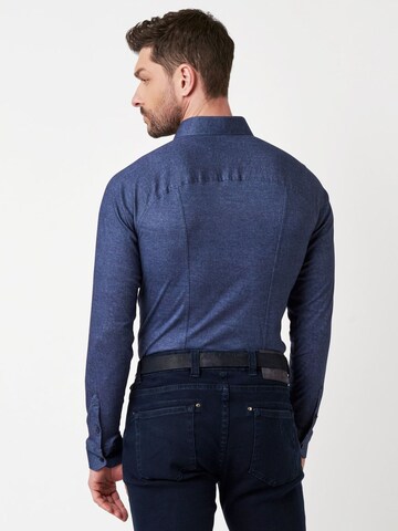 DESOTO Slim fit Button Up Shirt in Blue