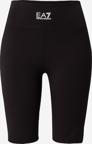 EA7 Emporio Armani Workout Pants in Black: front