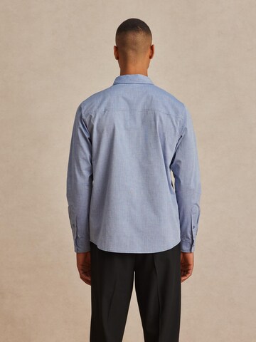 DAN FOX APPAREL Regular Fit Hemd 'LUAN' (OCS) in Blau