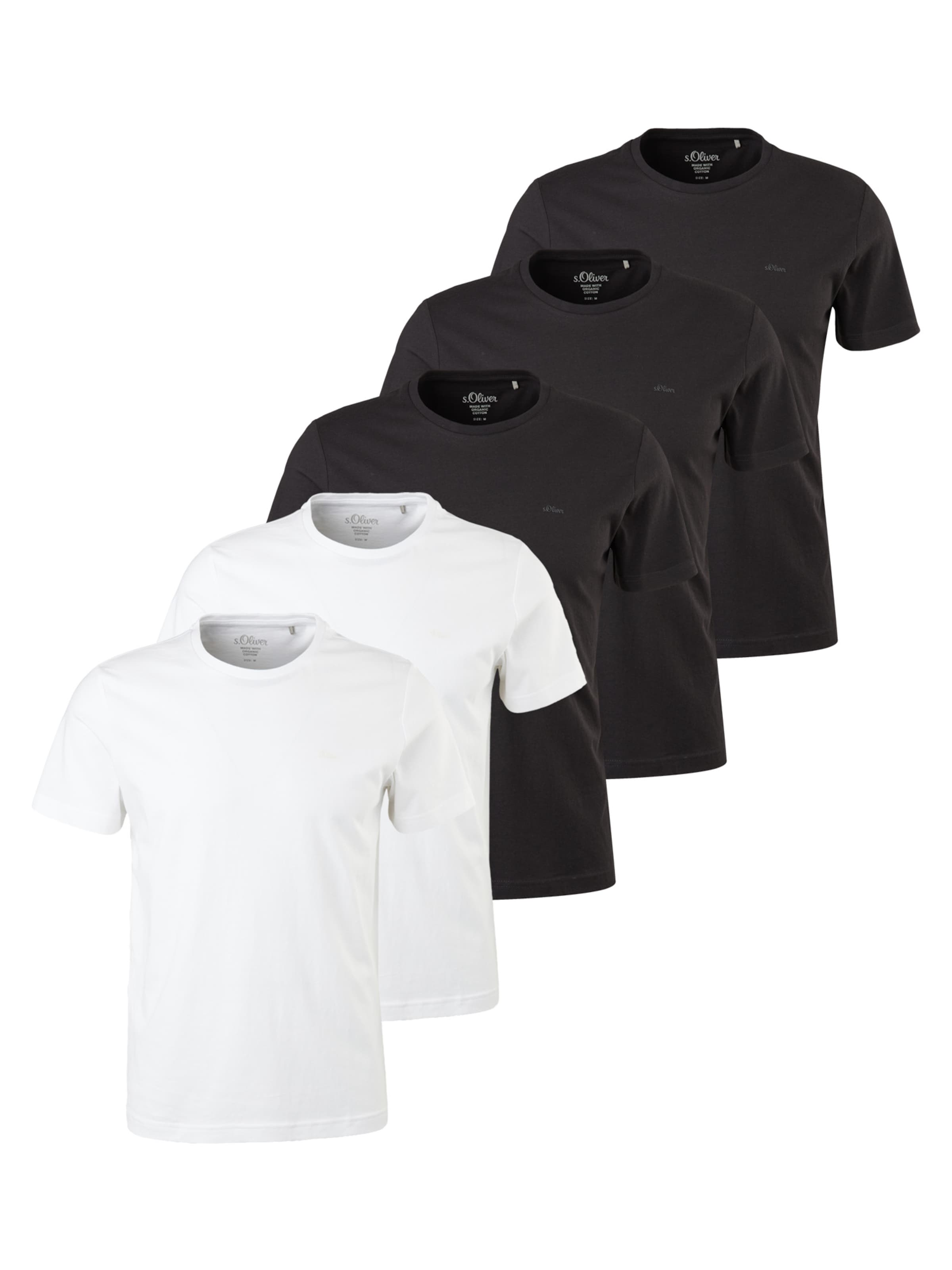 s.Oliver Shirt 'Basic'‌‌‌‌ in Schwarz: Vorderseite