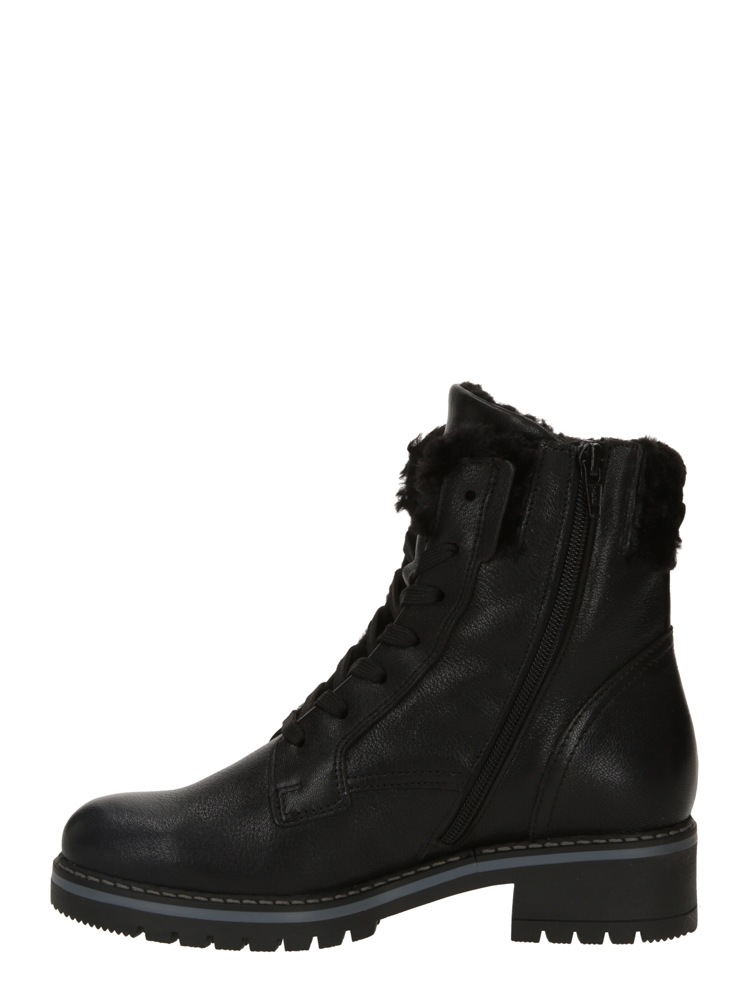 GABOR Lace-Up Ankle Boots in Black