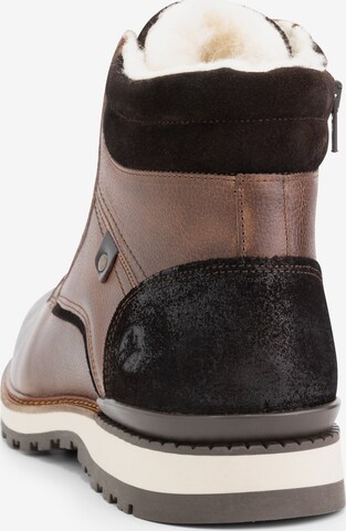 Travelin Lace-Up Boots 'Sund ' in Brown