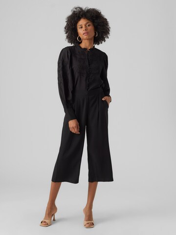 Wide Leg Pantalon à pince Vero Moda Petite en noir