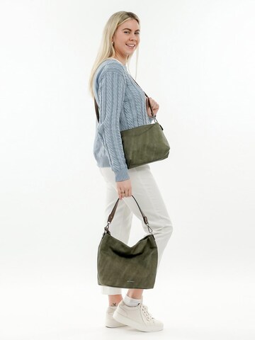 Borsa a spalla 'Elke' di Emily & Noah in verde: frontale