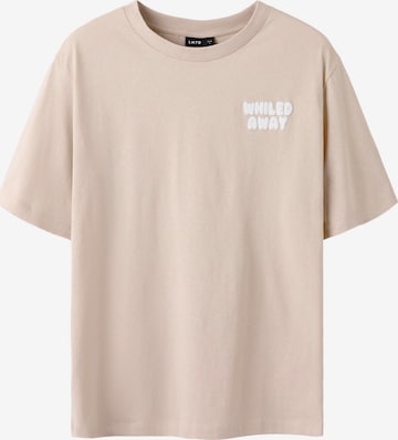 Maglietta di LMTD in beige: frontale