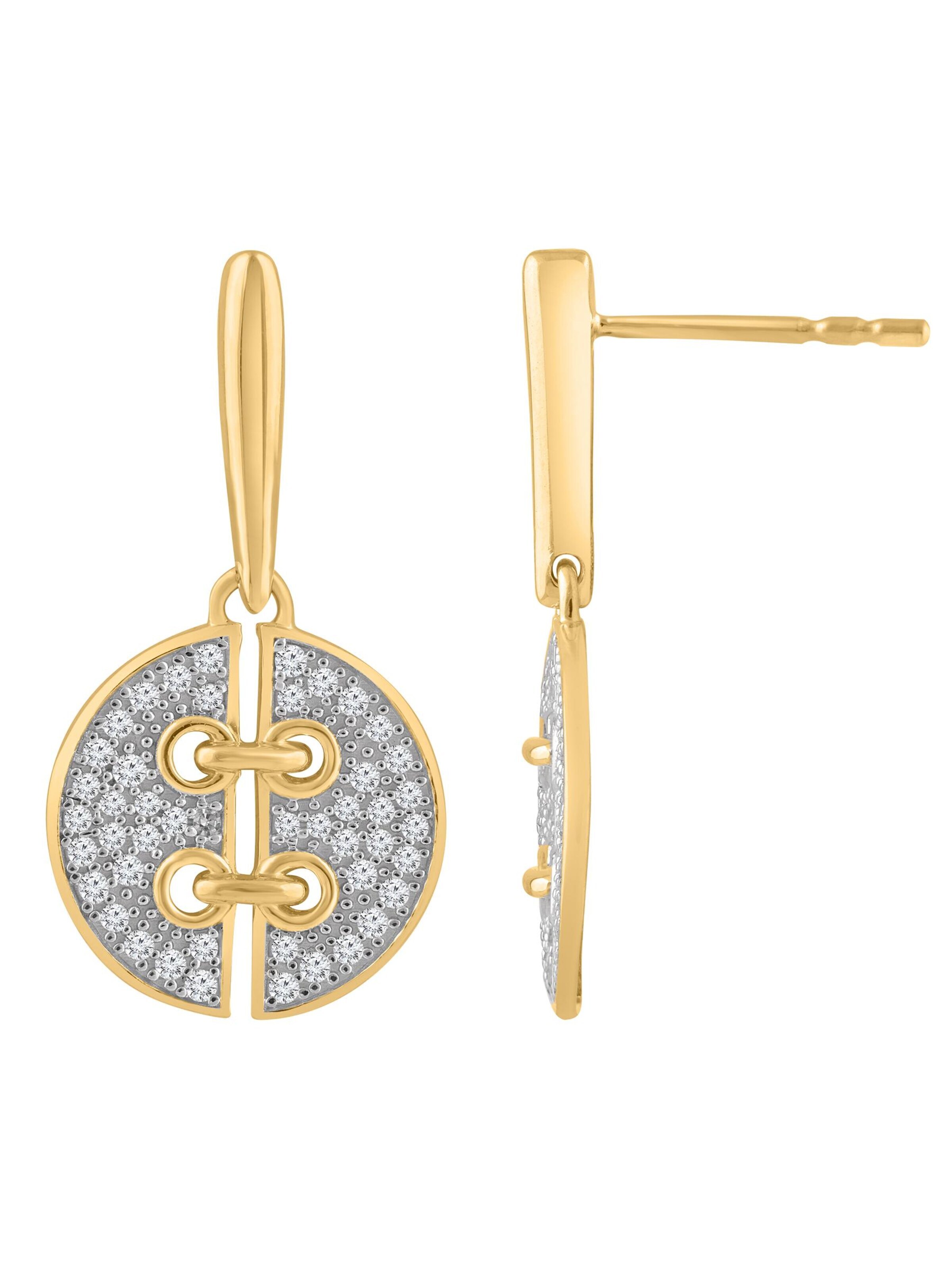 Diamant Exquis - Pendientes en oro