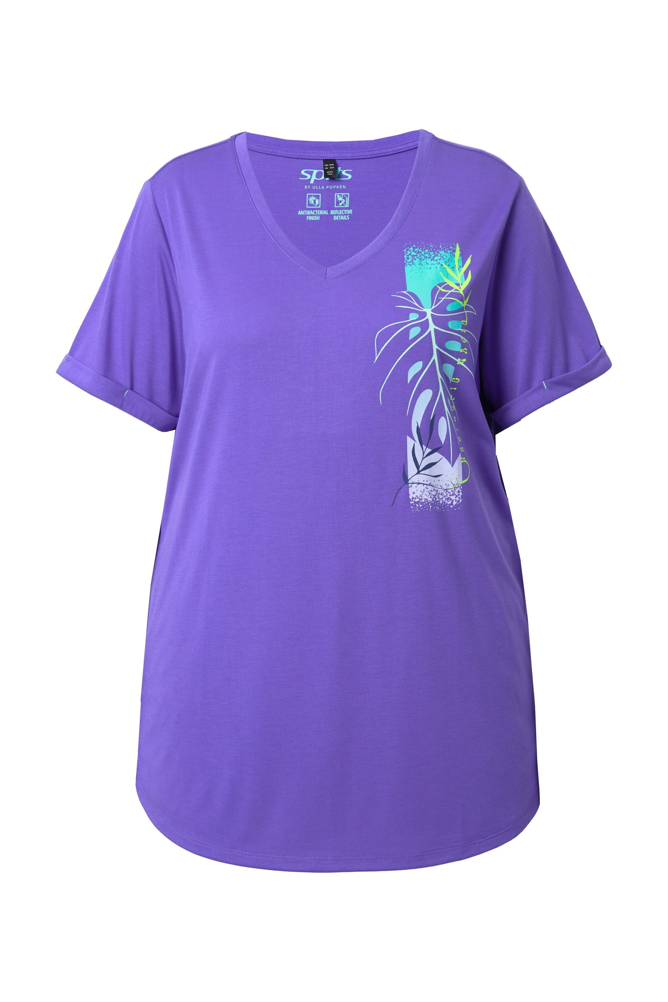 Ulla Popken Shirt in Turquoise / Purple, Item view