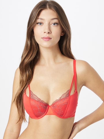 Push-up Reggiseno 'NEELA' di PASSIONATA in rosso: frontale