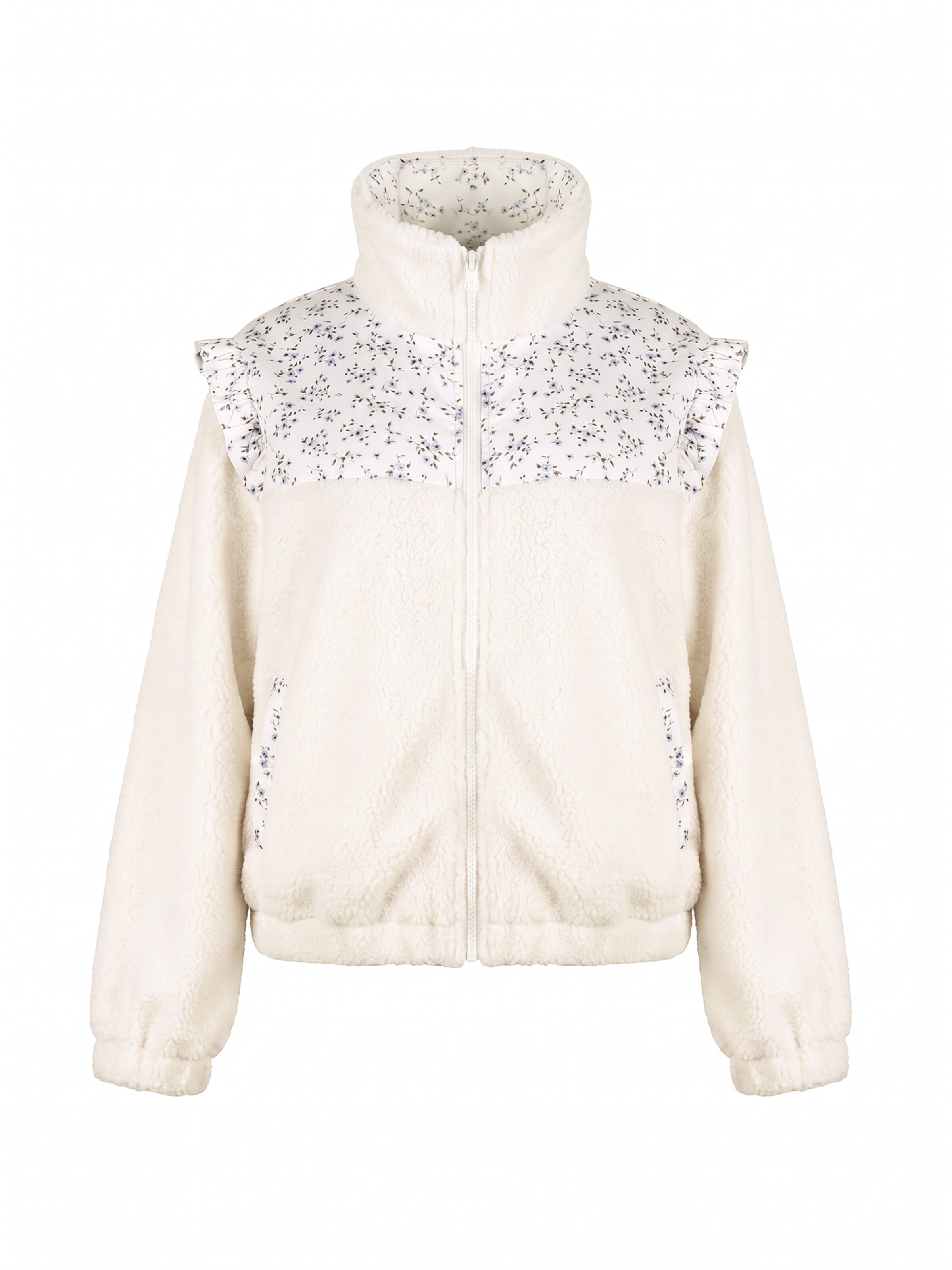 Imily Bela Fleece jas in Beige: voorkant