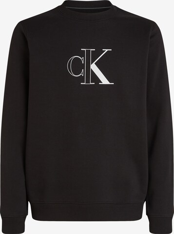 Calvin Klein Jeans Sweatshirt in Schwarz: predná strana