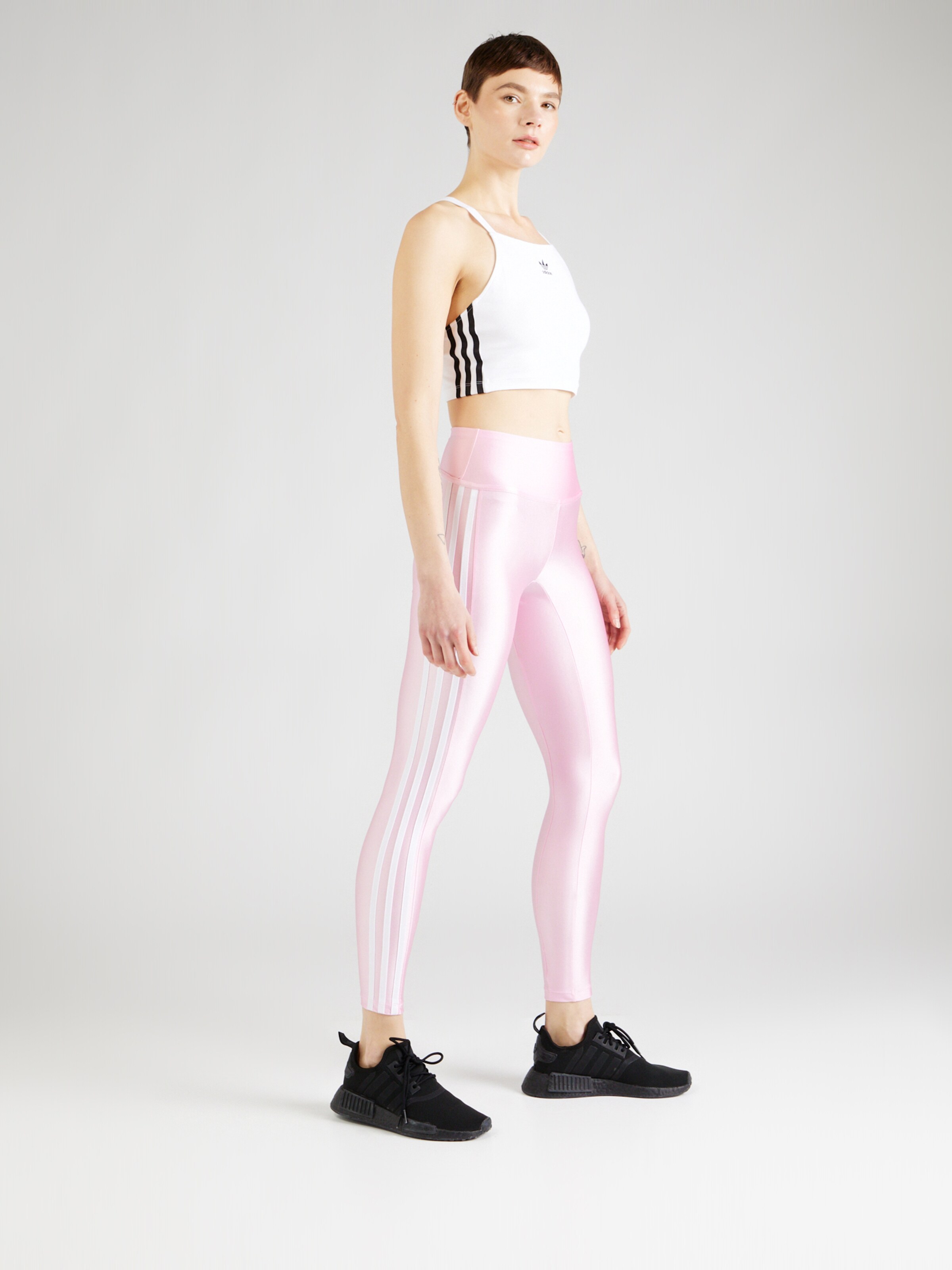 adidas Originals Women's 3-Stripes Leggings - Black (GN4504) · Slide Culture