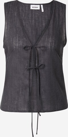 Camicia da donna 'Cecile' di WEEKDAY in grigio: frontale