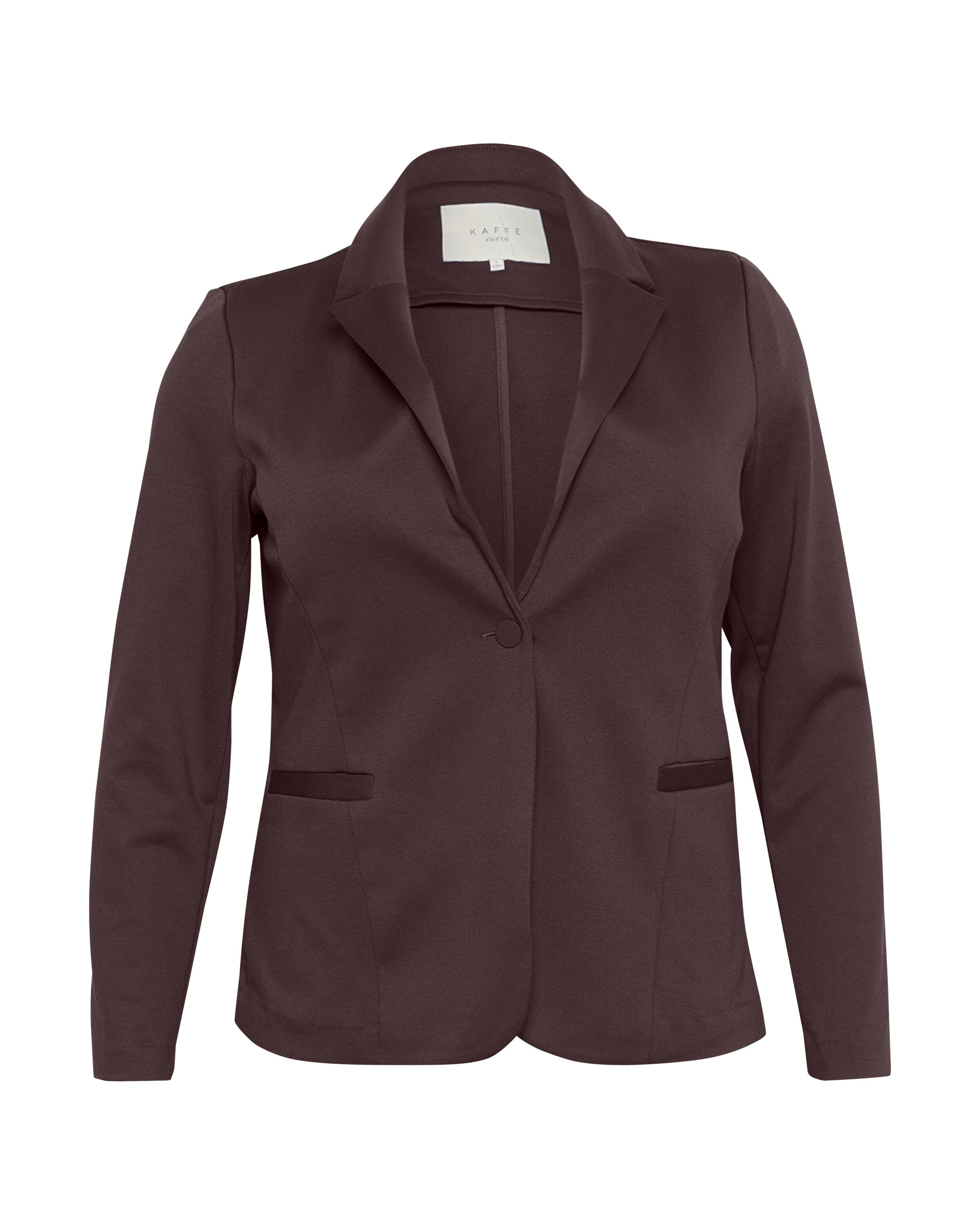 KAFFE CURVE Blazer 'Jenna' in Braun: Vorderseite