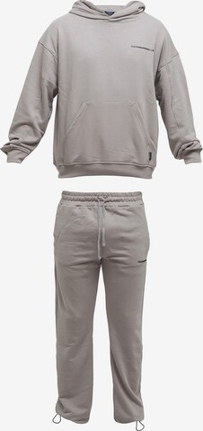 Tom Barron Tracksuit in Grey: front