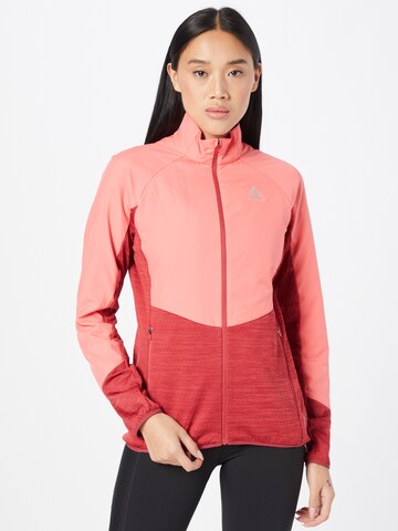 Veste de sport ODLO en rouge : devant