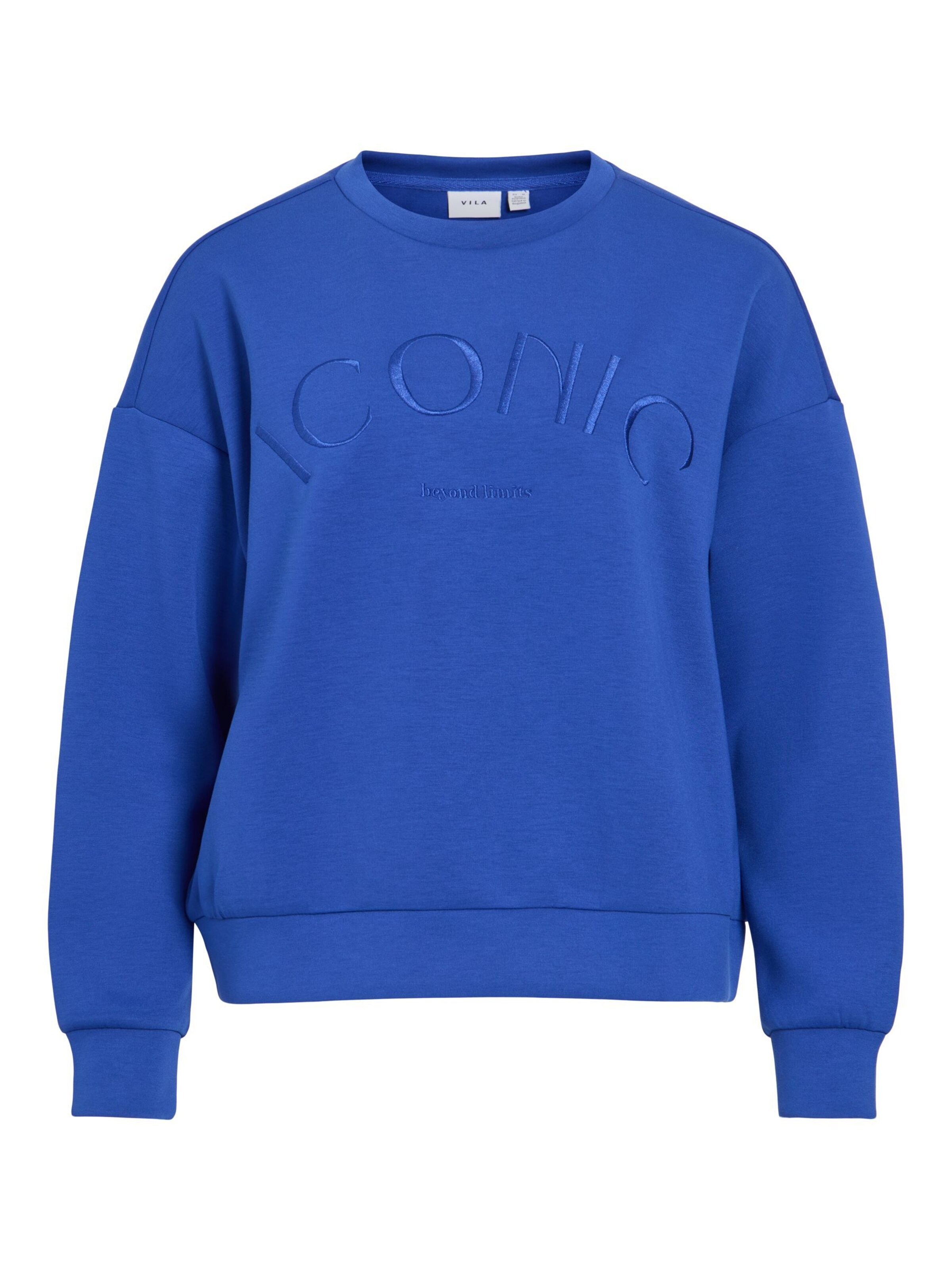 VILA Sweatshirt 'REFLECT' in Blau: Vorderseite