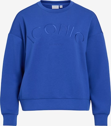 Sweat-shirt 'REFLECT' VILA en bleu : devant