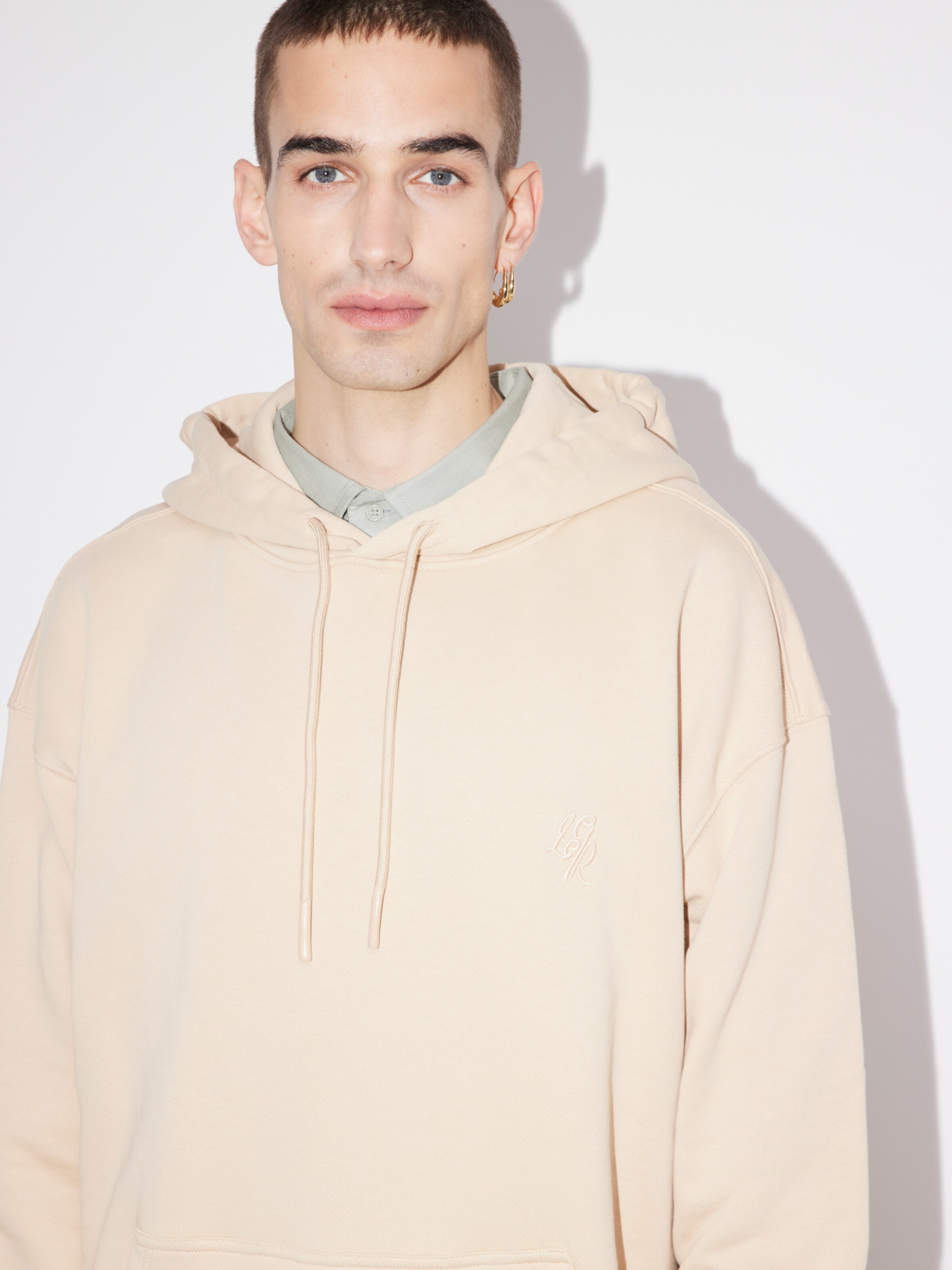 Männer Sweat LeGer by Lena Gercke Sweatshirt 'Ben' (GOTS) in Sand - GA15811 Männer Sweat LeGer by Lena Gercke Sweatshirt 'Ben' (GOTS) in Sand - GA15811