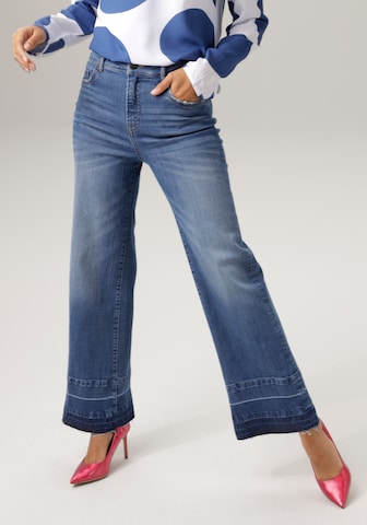 Aniston CASUAL Wide Leg Jeans in Blau: predná strana