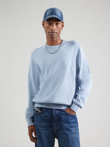 BOSS Sweater 'Kanovano_S' in Blue: front