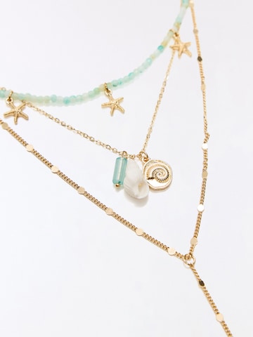 Bershka Řetízek 'LARIAT' – zlatá