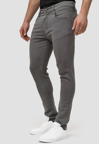 INDICODE JEANS Slimfit Jeans 'Milos' in Grau