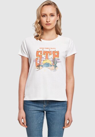 Merchcode T-Shirt 'Stone Temple Pilots - Desert Highway' in Weiß: Vorderseite