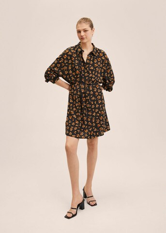 MANGO Shirt Dress 'Elena' in Black