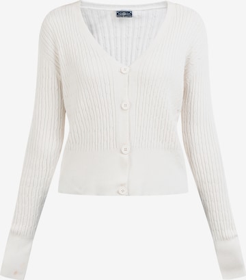 Cardigan DreiMaster Maritim en blanc : devant