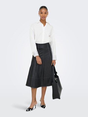 Chemisier 'ONLPANAMA' ONLY en blanc