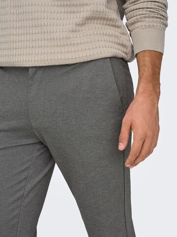 Only & Sons - Slimfit Pantalón chino 'ONSMark' en gris